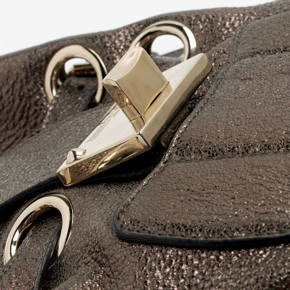 Jimmy Choo Metallic Leather Ramona Shoulder Bag - Picture 12 of 15